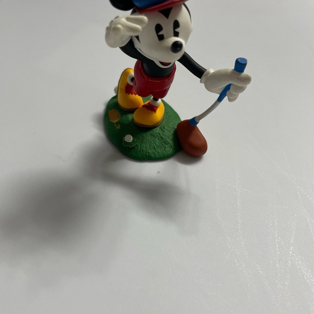 Disney Mickey Mouse Golfing Action Figure - Red, Yellow, Green